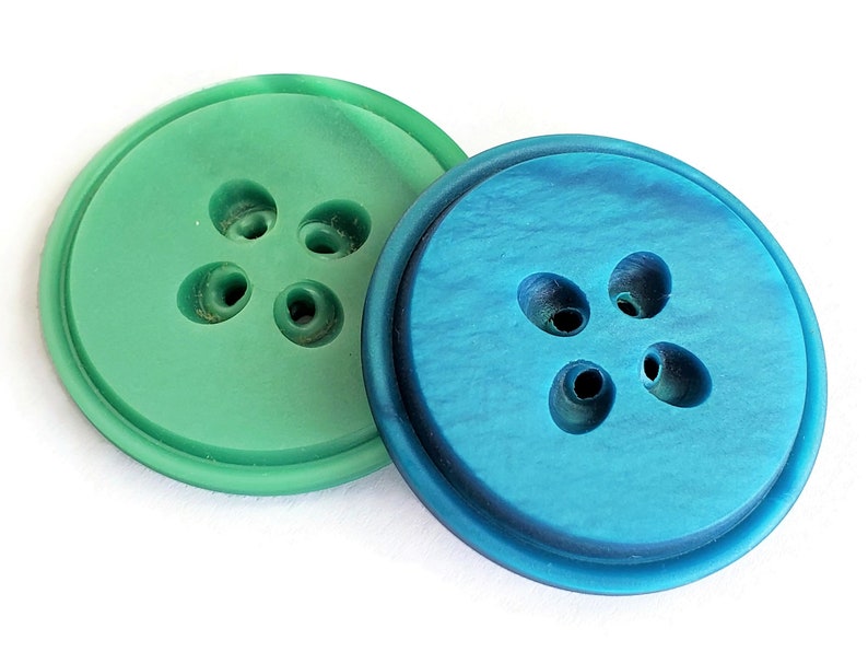 Extra Large Vintage Coat Buttons 2 Pieces High Quality Mid Etsy