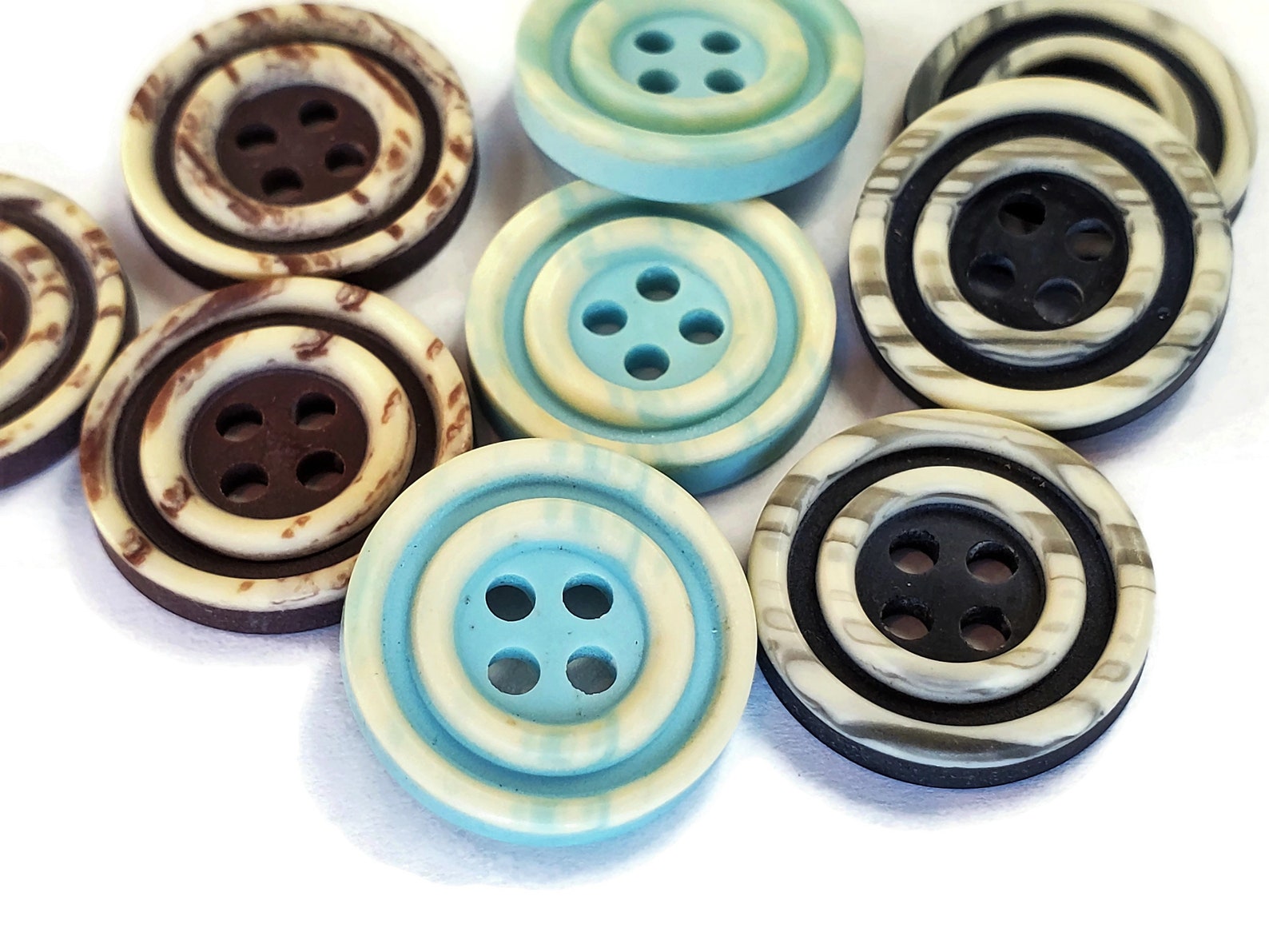 Vintage Plastic Coat Buttons in Your Choice of Colors and Etsy