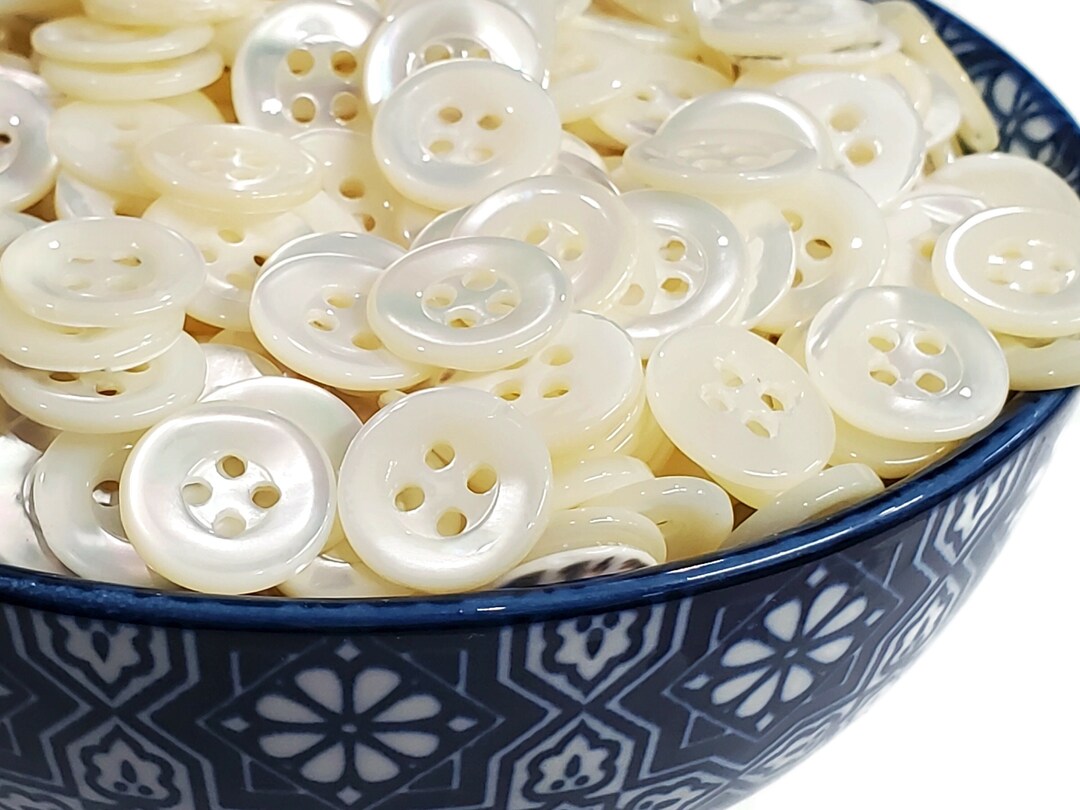 Green Snail Vintage Mother of Pearl Buttons, Luminous Shell for Sewing ...