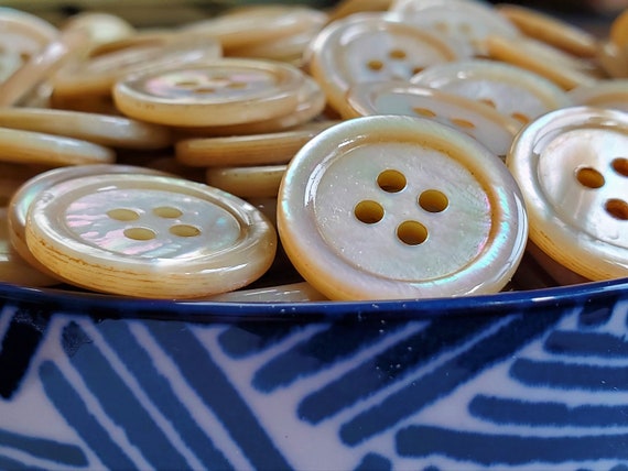 Vintage White Mother of Pearl Buttons + a few Buckles / Slides ~ 1