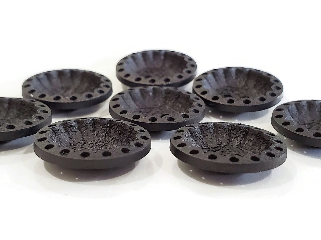 10, 21.6mm 34L Patterned Buttons, Black Fancy Buttons, Black Buttons, Coat  Buttons, Shank Buttons, Vintage Buttons, Sewing Supplies 