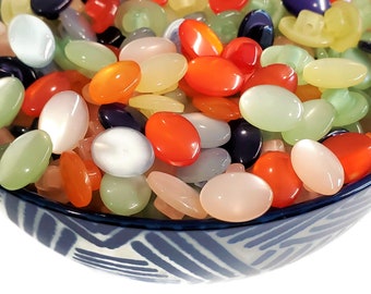 Jelly Bean Vintage Buttons, Color Choices for Sewing, Knitting Sweaters, Beads