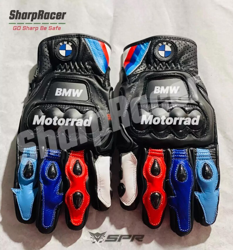 Personalized BMW Motorrad Gloves Genuine Leather Motorcycle Racing ...