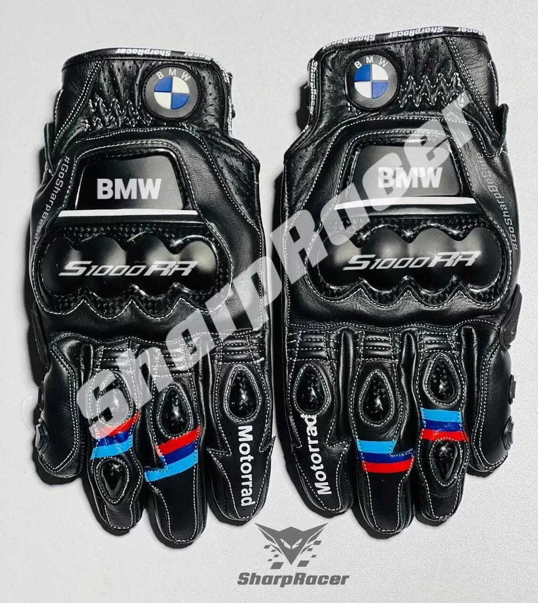 BMW Motorrad S1000RR Motorcycle Racing Leather Gloves Motorbike Racing ...