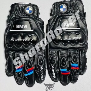 BMW Motorrad S1000RR Motorcycle Racing Leather Gloves Motorbike Racing Gants Guantes