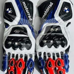 BMW Motorrad Motorbike Racing Leather Glove