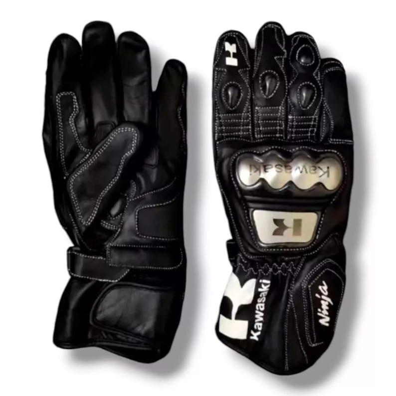 Pythons Kawasaki Ninja Motorcycle Racing Gloves – CE Level 2