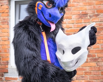 Manokit Flexible 3D Printed Fursuit Head Base with Moving Jaw
