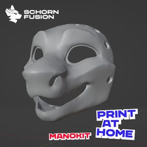 Manokit 3D Fursuit Kopfbasis digitales Modell