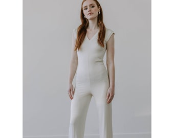 Extra Soft Tencel Jumpsuit, Luxe Loungewear Handmade in Canada, Lounge Set, Wide Leg Jumpsuit, Made to Order