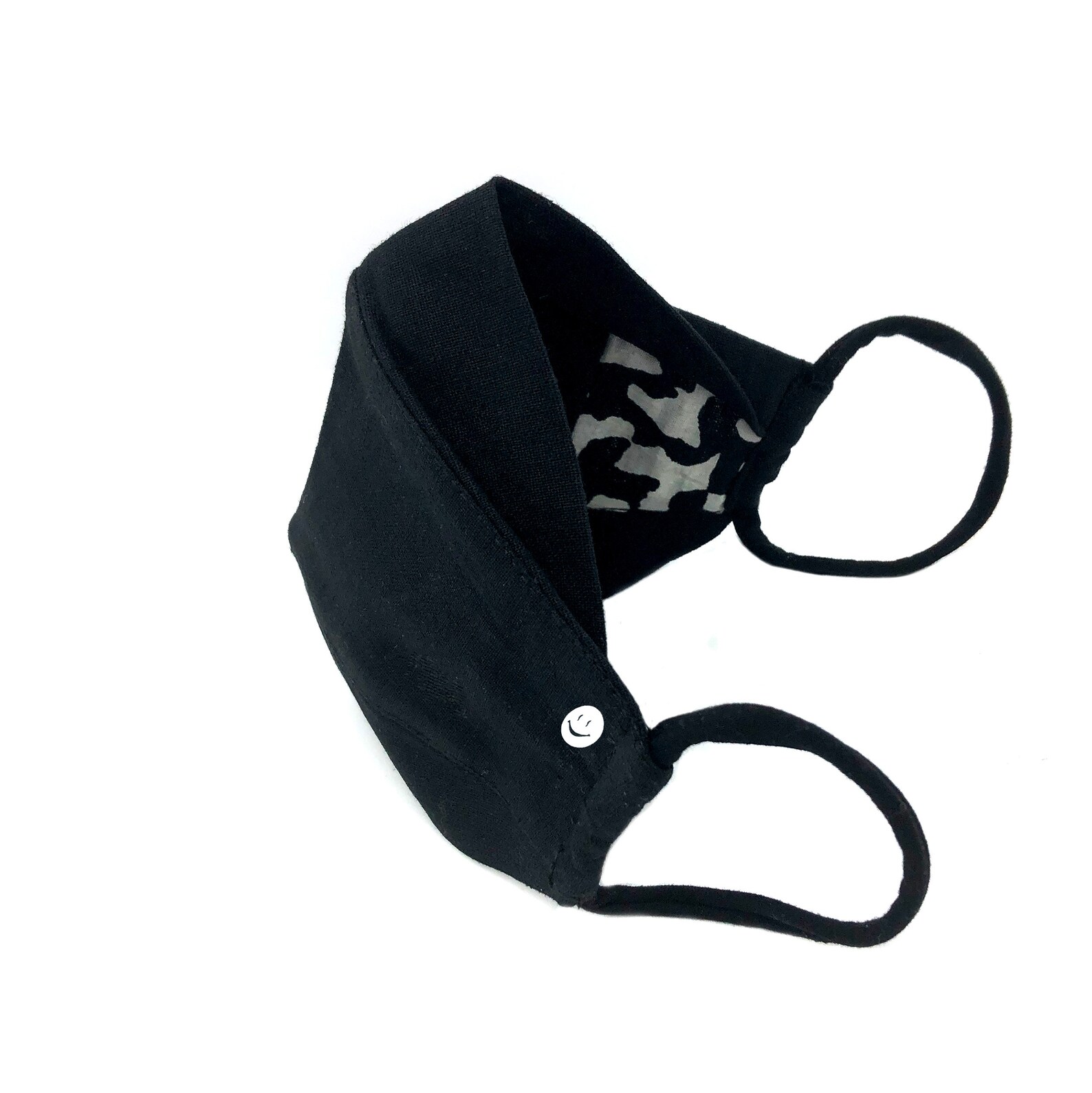 3 Layer Black Face Maskblack Cloth Face Maskcanada Made 3D Etsy