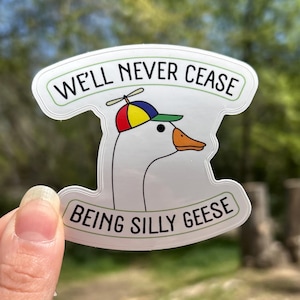 Silly Geese Sticker