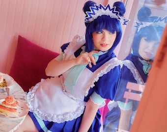 Tokyo Mew Mew Mint Maid Cosplay Costume COMPLETE WITH WIG