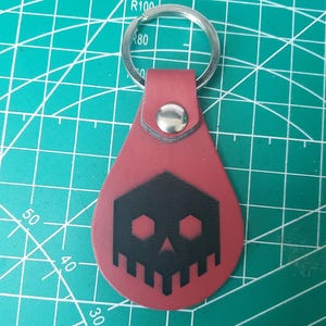 Custom Leather Key Chain, laser engraved, key chain, custom made, leather, gift, identification
