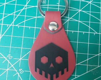 Aangepaste lasergegraveerde leren sleutelhanger, gepersonaliseerd cadeau