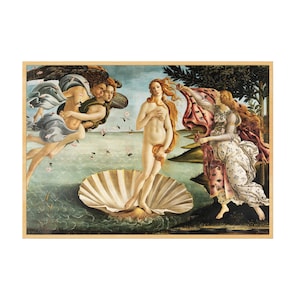 The Birth of Venus by Sandro Botticelli Poster | Venus Mythology Artwork | Classic Vintage Wall Art | Italian Renaissance Painting