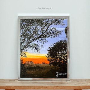 夕焼けの風景画 - Etsy 日本