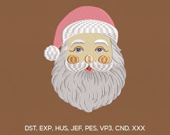 5 Size Grandmillennial Christmas Embroidery Design, Santa Claus Embroidery Design, Xmas Embroidery Design, Embroidery Machines File