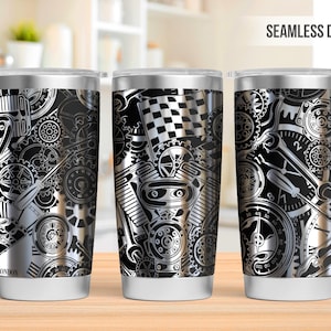 Metall Getriebe 20 Unzen Tumbler Laser Gravur Wrap, Auto Motor Zahnradkopf Tumbler Laser svg, 0 oz Laser gravierte svg, Laser Gravur svg