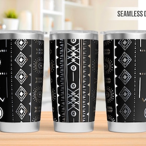 Western Pattern 20oz Tumbler Laser Engraving Wrap, Western Tumbler Laser svg, 20oz Laser Engraved Svg, Laser Engraving Svg, SVG Laser Rotary