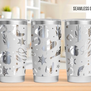 Western Cowboy 20oz Tumbler Laser Engraving Wrap, Cowboy Tumbler Laser svg, 20oz Laser Engraved Svg, Laser Engraving Svg, SVG Laser Rotary
