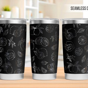 Lemon 40oz Tumbler Laser Engraving Wrap, Fruit Tumbler Laser svg, 40oz Laser Engraved Svg, Laser Engraving Svg
