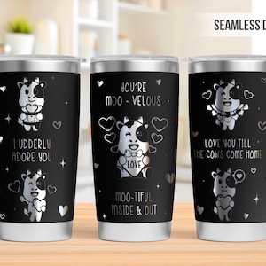 Cute Cow Motivation 20oz Tumbler Laser Engraving Wrap, Moo-velous Cow Lover Tumbler Laser svg, 20oz Laser Engraved Svg, Laser Engraving Svg