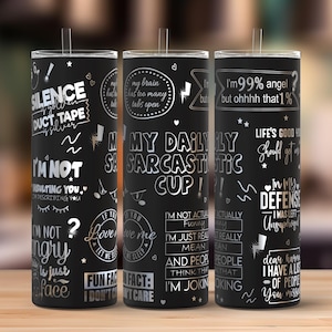Funny Sarcastic 20oz Tumbler Laser Svg, Sarcastic 20oz Skinny Tumbler Full Wrap Laser Svg, Laser Engraved Svg, Tumbler Laser File
