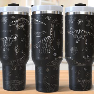 Dinosaurs 40oz Tumbler Laser Engraving Wrap, Dinos Tumbler Laser svg, 40oz Laser Engraved Svg, Laser Engraving Svg, SVG For Laser Rotary