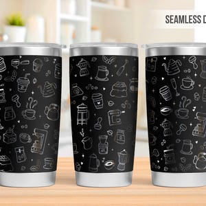 Coffee Lover 20oz Tumbler Laser Engraving Wrap, Coffee Tumbler Laser svg, 20oz Laser Engraved Svg, Laser Engraving Svg, SVG For Laser Rotary