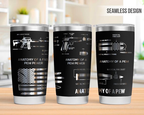 Anatomy Of A Fast Pew Pewer 20oz Tumbler Laser Engraving Wrap, Pewer Bullet Tumbler Laser svg, 20oz Laser Engraved Svg, Laser Engraving Svg