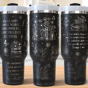 Buchliebhaber 40 Unzen Tumbler Laser Gravur Wrap, Bookish Bookaholic Tumbler Laser svg, 40 Unzen Laser gravierte svg, Laser Gravur svg