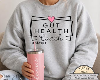 Plexus Gut Health Coach Sweatshirt, Plexus Swag,  Plexus Gift Idea, Pink Drink, Plexus Diamond Gift, Team Incentive, Gut Guru Wear