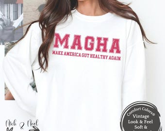 Plexus MAGHA Make America Gut Healthy Again Comfort Colors®Sweatshirt, Plexus Team Swag, Plexus Diamond Gift, Pink Drink Gut Health Shirt