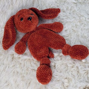 Crochet Puppy Snuggler. Handmade Plush Dog Toy