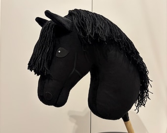 Black dressage hobby horse stickhorse A3