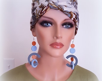 Wood hoop earrings, statement earrings, extra long earrings, bold earrings, oversize earrings, gipsy earrings