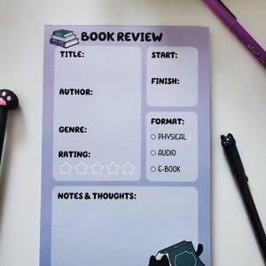 Book Review Notepad