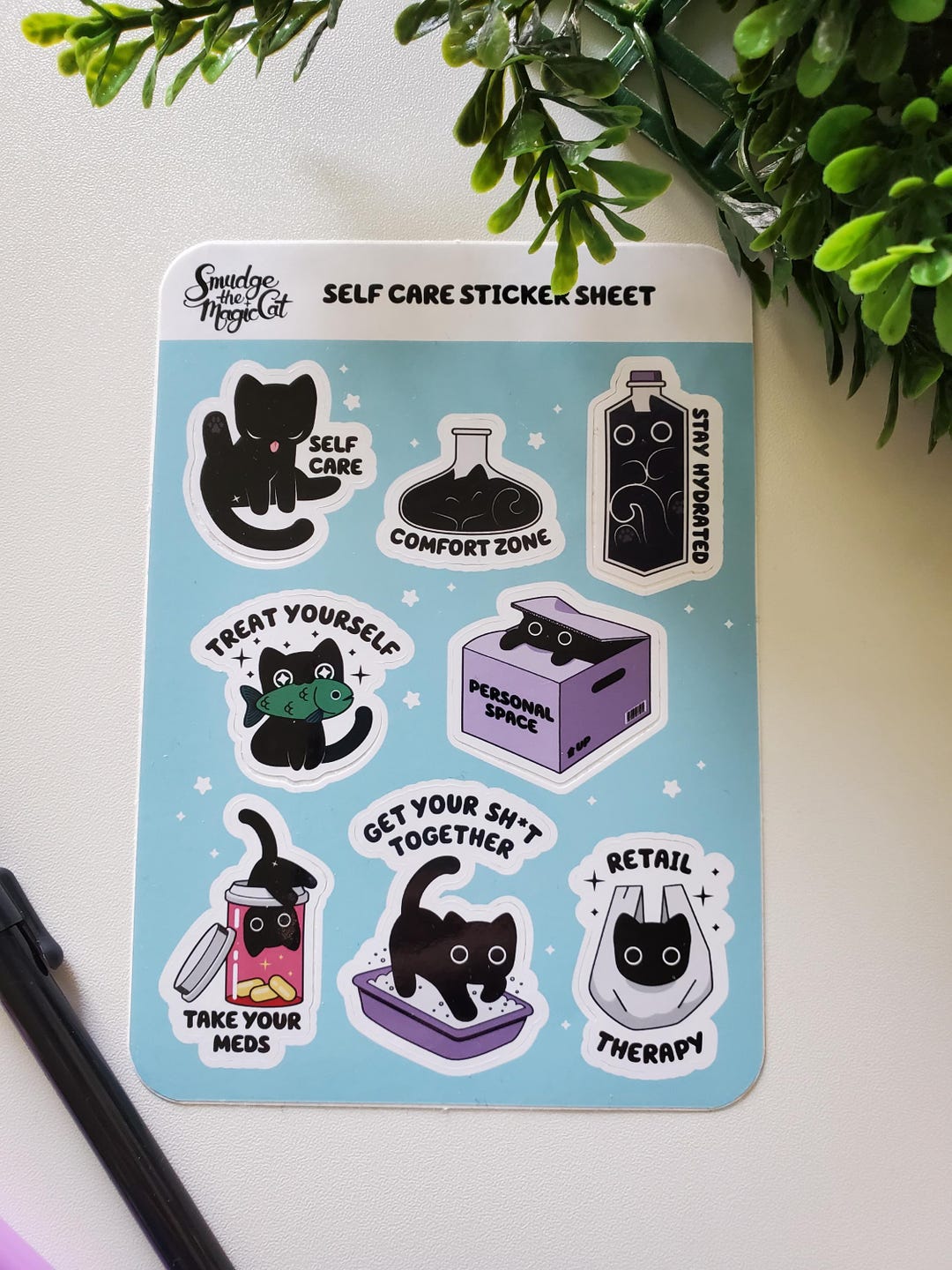 Self Care Sticker Sheet - Etsy