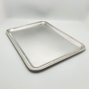 Stunning Christofle Silver-Plated Rectangular Cocktail Tray – circa 1960 - Mid Century Barware Decor
