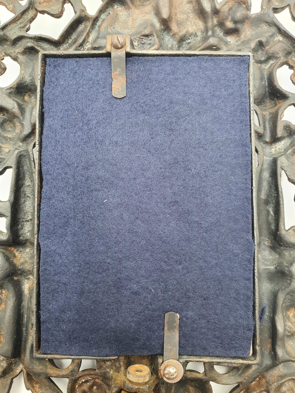 Illustration of Vintage Metal Picture Frame Decor