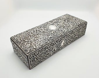 アンティーク ジョージ5世 スターリングシルバーとガラスのスタンプ