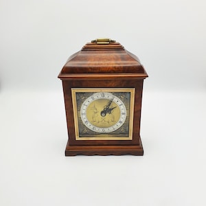 Vintage Hard Wood Mantel Clock by Elliott of London – circa 1950