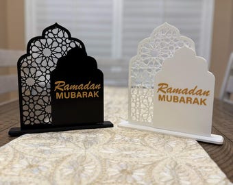 Ramadan Tischdekoration | Islamisches Wohndekor | Muslimischen Dekor | Ramadan Dekoration | Eid Mubarak Dekor | Festliche Tischdekoration | Geschenk