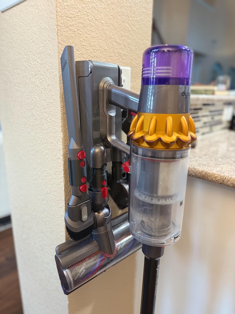 Dyson Zubehörhalter Wandhalterung für V7, V8, V10, V11, V15 - 6 Werkzeug Organizer für Staubsauger Aufsätze, platzsparende Aufbewahrungslösung Bild 4