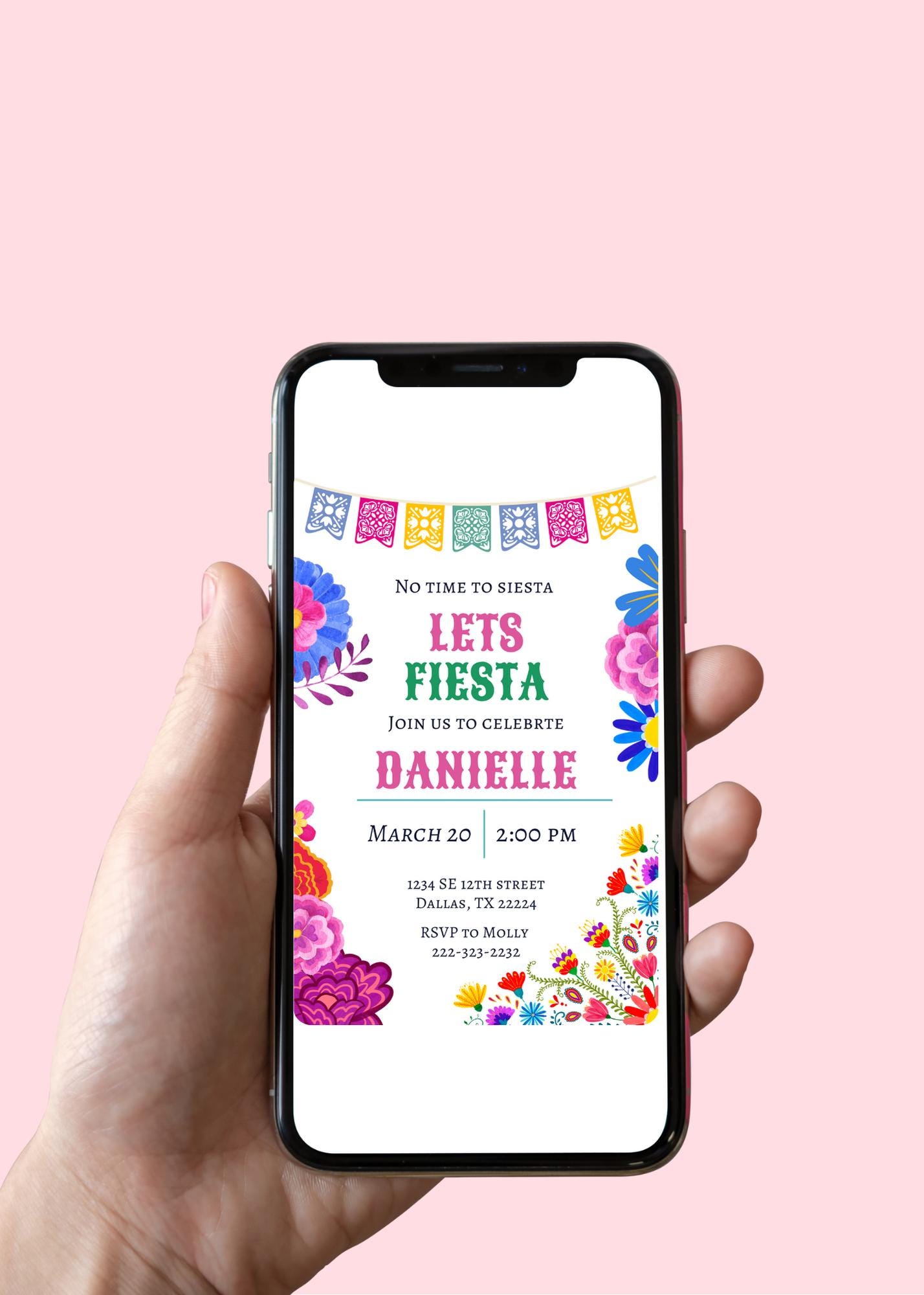 Fiesta Birthday Invitation Etsy