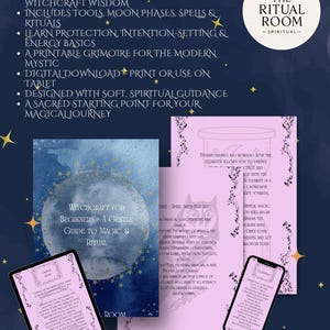 Beginner’s Guide to Witchcraft PDF | Printable Grimoire & Ritual Book | Spiritual Self-Care for New Witches | The Ritual Room