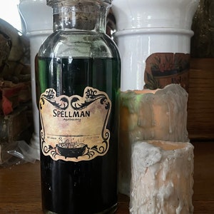 Witch Apothecary labels halloween spooky pagan herbs pantry potion