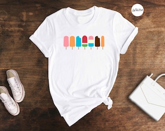 Popsicle Shirt, Ice Cream Shirt, Summer Popsicle Shirt, Ice Cream Lover, Cute Popsicle T-Shirt, Summer Time Shirt