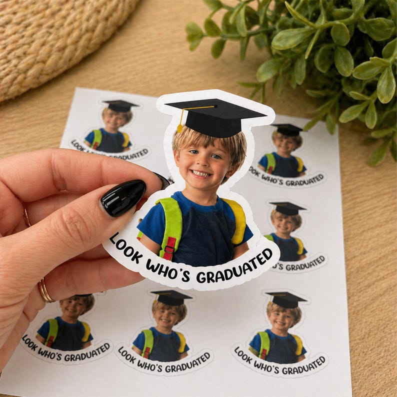 Custom Graduation Photo Stickers, Personalized Stickers, Waterproof ...